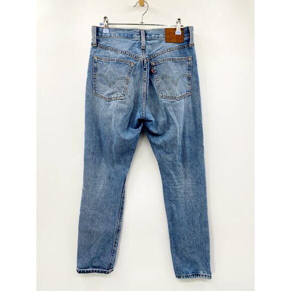 Levi's 501 Womens Destructed Button Fly Skinny Jeans In Can't Touch This - Picture 2 of 6